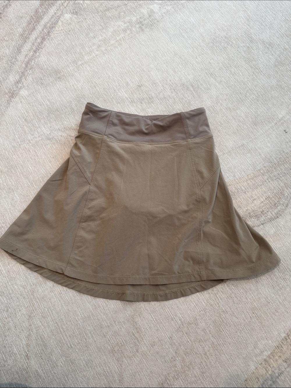 Athleta khaki A-Line Active Skirt